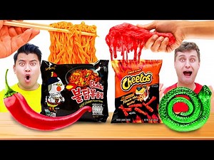 Spicy vs Sour Food 24 Hour Challenge