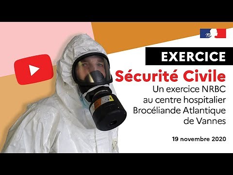 Sécurité civile // Exercice NRBC au centre hospitalier de Vannes - 19 novembre 2020