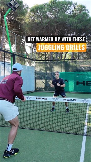 Need a fun way to get warmed up? Try these juggling drills to wake up your coordination and hands before you step on court 👇 Level 1️⃣: 1 ball Level 2️⃣: 2 balls Level 3️⃣: 3 balls Level 4️⃣: 3 balls an apple? 😂 Level 5️⃣: 4 balls movement Simple, fun… and harder than it looks. #padel #padeltips #padeltennis #ThePadelSchool #training #sports #active #coaching #success #mindset | The Padel School