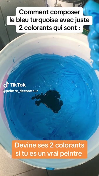 Comment composer le bleu turquoise en peinture ?