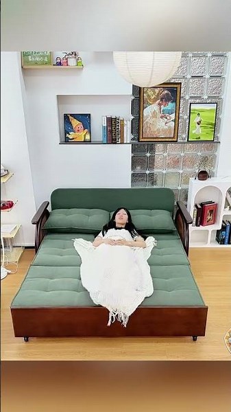 Pull It Out and See the Magic#sofa #homedecor #SpaceSaving