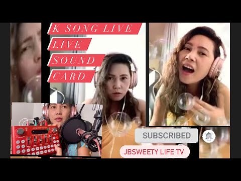 K SONG LIVE/SOUND CARD BLUTOOTH /HOW TO CONNECT/ SET UP /#JBSWEETYLIFETV