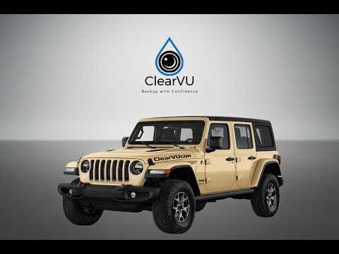 ClearVU Backup Camera Cleaner on Jeep Wrangler (2018-2026)