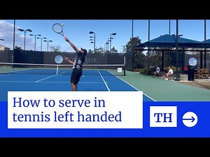 How to serve in tennis left handed - Fixing the toss that goes too far to the left