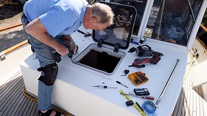 Lewmar foredeck hatch replacement.