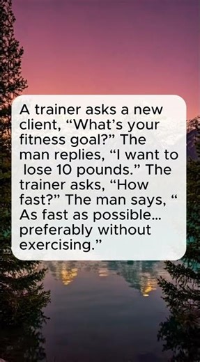 Trainer Asked His Goal… The Answer 😂 #humor #puns #comedy #jokes #joke #relatable