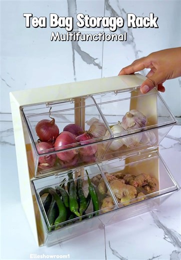 Multifunction Tea Bag Storage Rack for Your Kitchen