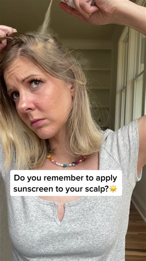 Sunscreen for your hair part that DOUBLES as dry shampoo?! Poof 100% mineral part powder spf 35 *broad spectrum *mineral (zinc oxide 24%) *doubles as a way to make hair part less greasy *powder is slightly tinted so blends in easily with my dark blonde hair 💡Things I noticed This product costs $34 I think that is a very steep price, especially when there are many affordable alternatives like wearing a hat lol. #spf #haircare #sunscreen #suncare #scalpcare