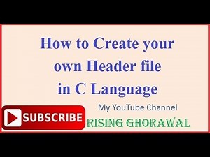 How to make your own header file in C language (in Hindi)