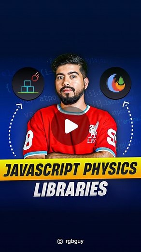 RGBguy - here to make you fall in love with Tech 🫶🏻 on Instagram: "Javascript Physics 🏀 Libraries that you can integrate in your web app and make it even cooler! #javascript #physicsEngines #gamedev #rgbguy"