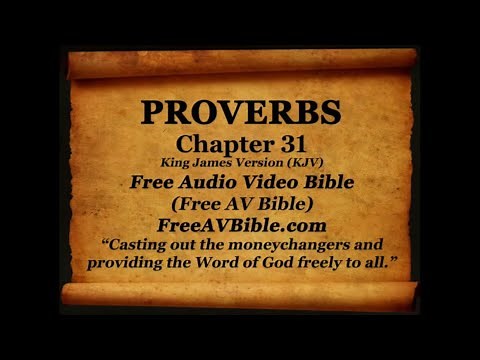 20. Proverbs Complete 1-31, King James Version (KJV) Free AV Bible Read Along Bible Narration 2