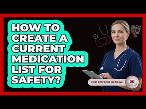 How To Create A Current Medication List For Safety?