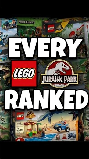 I Ranked EVERY Lego Jurassic World Set! #lego #jurassicpark #ranking