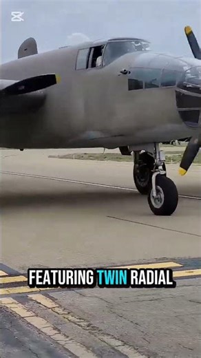✈️🔥 WWII Icon in Action | B-25 Mitchell Shows Legendary Engineering & Flight⚙️🚀 #technology #america