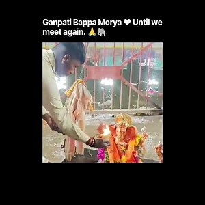 Ganpati Bappa Morya ❤️ Until we meet again. 🙏🐘#devotional #devotionalsongs #devotionalshorts #viral