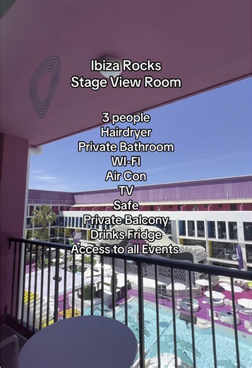 Ibiza Rocks Stage View Room Tour and Features