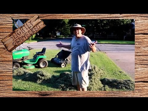 The Easiest Way to Rake A Yard - Pull Behind Yard Sweeper