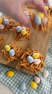 7.8K views · 58 reactions | These butterscotch birds nest cookies are a delicious and quick three ingredient no-bake dessert that will quickly become a family favorite for Easter. The kids can even help make them! One of the best things about this birds nest cookie recipe is that it only takes three ingredients and no oven! #easterrecipes #nobake #easyrecipes #easter #cadburyminieggs #recipeshare | Weekend Craft | Facebook
