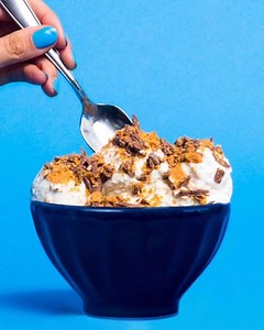 5.2K views · 96 reactions | Here's the scoop: It's National Ice Cream Day, and we've got the crispety, crunchety, peanut-buttery topping you're craving. | Butterfinger | Facebook