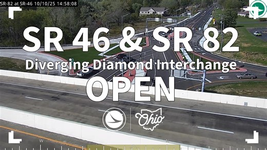 The wait is over! The new Diverging Diamond Interchange at SR 46 and SR 82 in Howland Township is now open, designed to significantly boost safety and keep traffic moving. #HowlandDDI #ODOT #TrumbullCounty We've seen the comments on our page about how does this diverging diamond interchange work? How is it making it safer? A few years ago we asked our Who Knew Guru to look into these questions. Check out the video in the comments to get these answers and learn more! Safe travels! | Ohio Departme