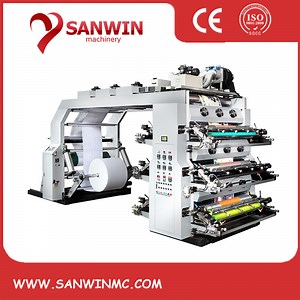 [Hot Item] 6 Colors Stack Type Flexo Non Woven Bag Plastic Bag Letterpress Printing Press Machine for Jute Bags