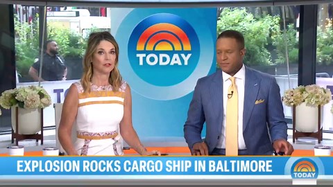 Cargo Ship Explodes Near Site of Baltimore Key Bridge Collapse