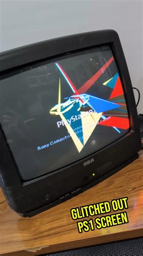 Never encountered this before 😮 My PlayStation glitched out and didn't render the logo correctly