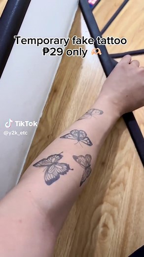 Waterproof Butterfly Tattoo Stickers for 30 Days - Painless Temporary Art