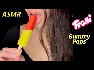 Asmr Trying Trolli Gummy Pops Soft Eating Sounds No Talking