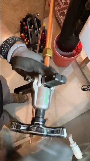 Flaring copper for gas #plumbing #hvac