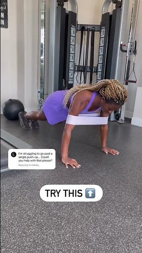 I tried this resistance band-assisted push-up hack #shorts