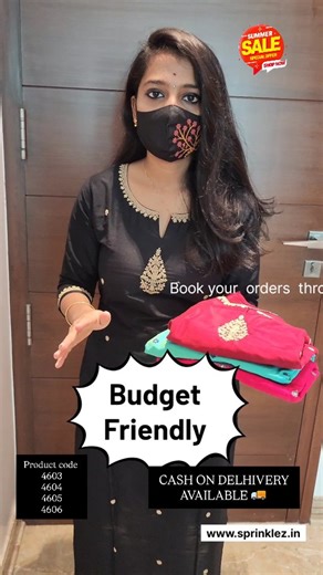 Sprinklez.in on Instagram: "Follow @sprinklez_boutique741 APRIL SALE IS LIVE NOW🥳🥳 Product code :4603,4604,4605,4606 Purchase for 1500 and get 5% offer Purchase for 3000 and get 10% offer🥳 Offer valid only for website Booking Don't miss it out Book your orded through whatsapp or website Website link :www.sprinklez.in Whatsapp num:9360039957"