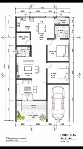 Title: 7x12 House Plan in AutoCAD | Beginner Design 🏡📐 #autocad #plan #learning #designdrawings 📐📏