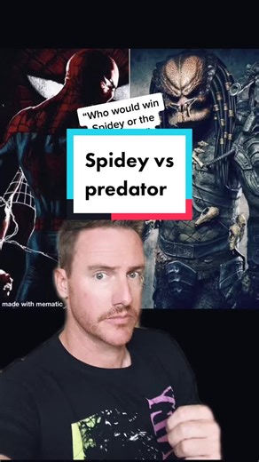 Spidey vs Predator #prey #spiderman #marvel #marvelcomics #mcu #movietok