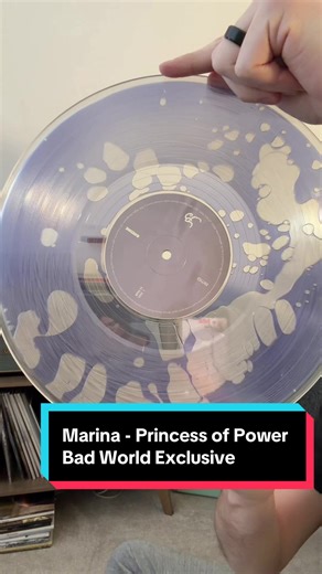 I am obsessed with this one 😭💿 MARINA – PRINCESS OF POWER (Deluxe) has landed and it’s the Bad World liquid LP… it looks absolutely unreal in person. And Disc 2 being purple splatter is just the cherry on top 💜✨ I’m so glad I managed to grab it before it sold out. Who else got one? @MARINA @Blood Records @Bad World #vinyltok #recordcollection #vinylcommunity #badworldrecords #nowspinning