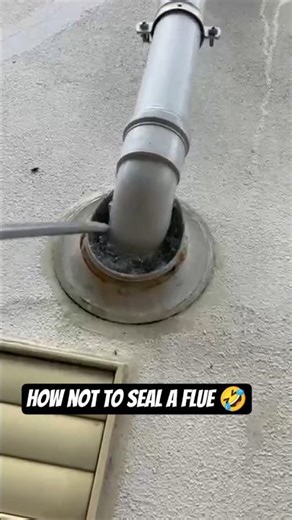 He took 'seal the flue' literally... 💀