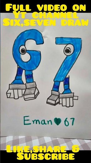 . Twin Artists Draw Number 67 | Fun and Easy Drawing for Kids ✏️💫