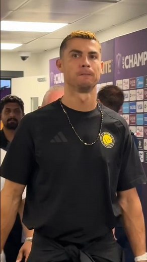 Ronaldo leaves the stadium after the Al Ain clash ❤️🐐✈️