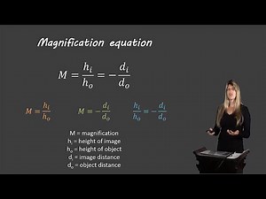 Magnification equation for mirrors