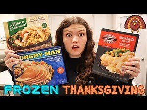 Ranking Frozen Thanksgiving Meals! Taste Test