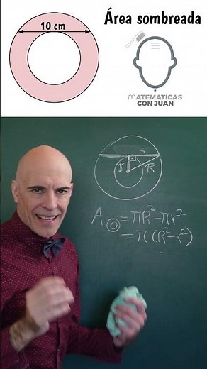 Area of ​​the circular ring knowing segment 10 cm