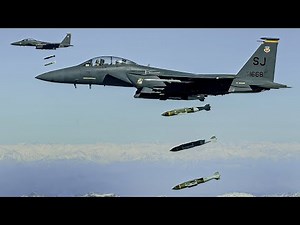 A Fully Armed F-15E Strike Eagle is Dropping Guided Bombs at Extreme Altitudes