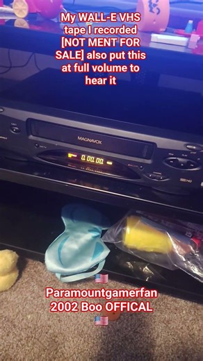 my WALL-E VHS tape I recorded [ONLY SHOWN FOR ENTERTAINMENT PURPOSES ONLY]