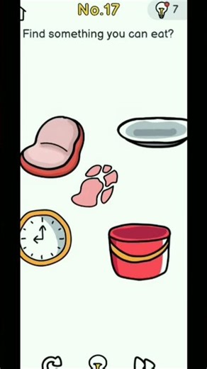 Brain🧠 Out Level 17 Find🧐🧐 a something you can eat 🤔#shorts#gameplay