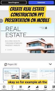 Design Construction Business PowerPoint Presentation on Mobile Browser (No App, No PC)
