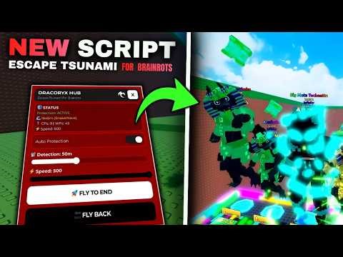 NEW Escape Tsunami For Brainrots Script 2026 | AUTO FARM | DUPE | TP TO END | FAY TO END