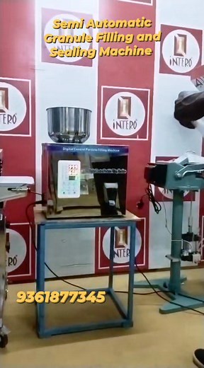 14 reactions · 10 comments | Semi Automatic Granule Filling and Sealing Machine 9361877345 #interopactec #granulefillingmachine #bandsealingmachine #packingmachinemanufacturer | INTERO PACTEC INDIA PRIVATE LIMITED | Facebook
