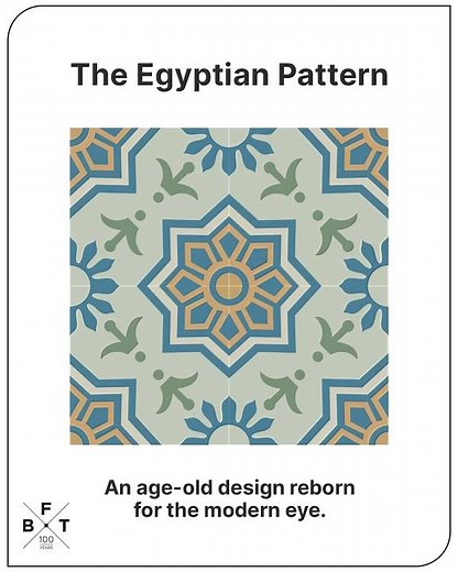 Timeless Egyptian Pattern Tiles | Heritage Design Meets Modern Interiors