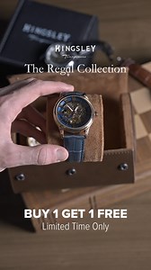 565K views · 2.1K reactions | Buy 1 Get 1 Free + Free Shipping Celebrate in style with Kingsley Timepieces' Regal Collection.  Automatic Movement  Four different colorways ☑️ 12-Month Warranty Take advantage of the limited time Buy 1 Get 1 Free at https://kingsleytimepieces.com/products/regal | Kingsley Timepieces | Facebook