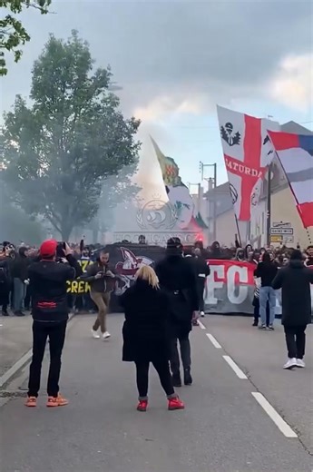18.04.2025, Nancy - Aubagne, The 15 years Saturday FC with the presence of Ultras Populaire Sud Nice🇫🇷 & Ultras Saarbrücken🇩🇪, click here for more photos: https://hooligans.cz/2025/04/18/nancy-aubagne-18-04-2025/ | Hooligans.cz